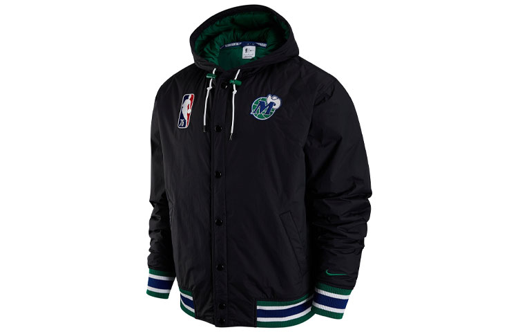 Nike Dallas Mavericks Black Logo Hoodie Jacket DD3309-010 圖 2