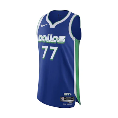 Nike Dallas Mavericks Luka Doncic #77 Player Edition Basketball Jersey Blue. DQ0191-496