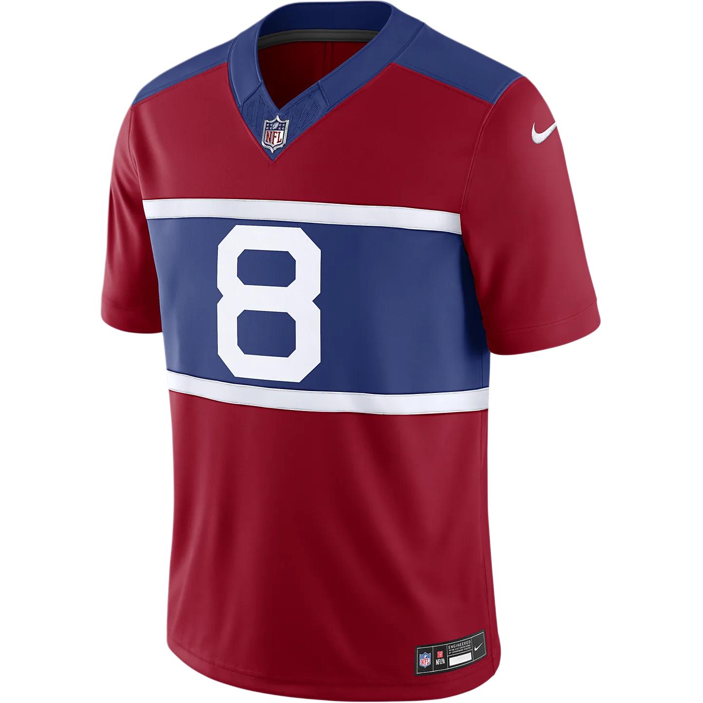 Nike Daniel Jones New York Giants Red V-Neck Football Jersey 31NM0AAL8IF-NZ0