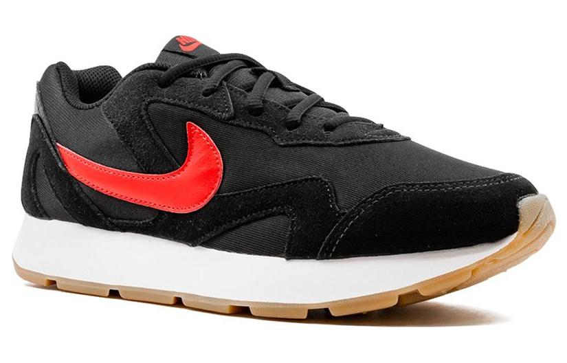 Lookbook 耐吉 Delfine 舒適 防滑 耐磨 低筒 生活休閒鞋 男款 黑紅