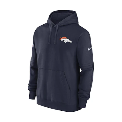 Nike Denver Broncos Sideline Club Logo Navy Hoodie Animal Print 00MS41S8W-1UL