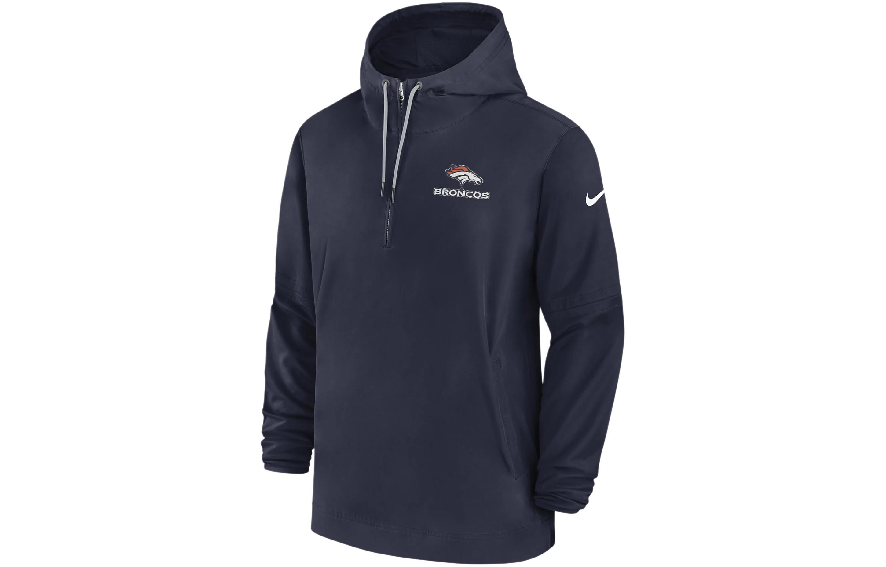 Nike Denver Broncos Sideline Loose Fit Hoodie Jacket Navy Blue 00MI41S8W-EU6