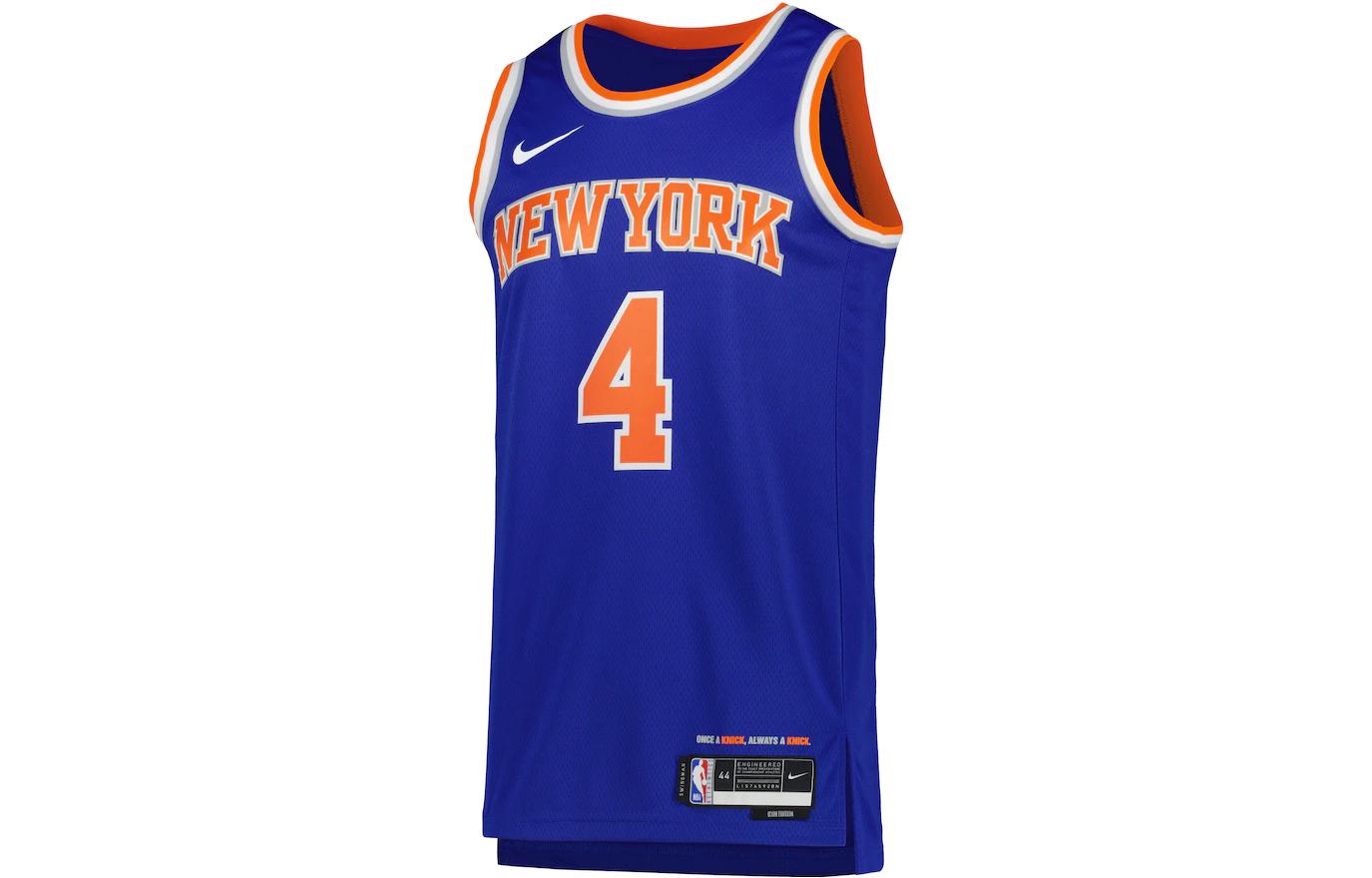 Order Nike Derek Rose NY Knicks Biru Strip Jersey Basket Tanpa Lengan. DN2015-401
