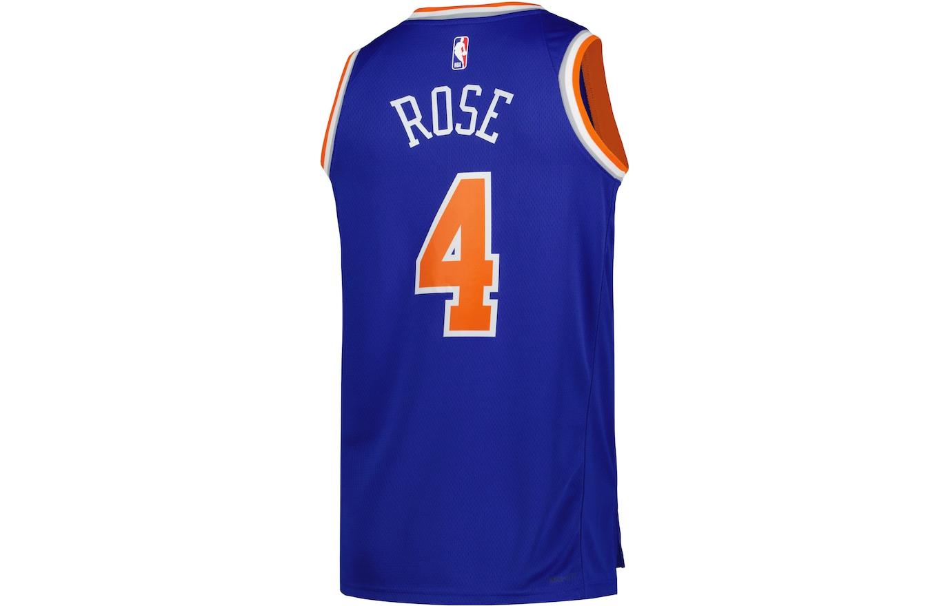 Lookbook Nike Derek Rose NY Knicks Biru Strip Jersey Basket Tanpa Lengan. DN2015-401