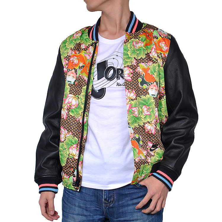 Shop Nike Destroyer S CNY Floral Varsity Jacket Multicolor 709905-010