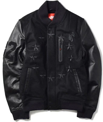 Nike Destroyer 星型圖案防風轟炸機外套 黑色 802645-010 Order Nike Destroyer 星型圖案防風轟炸機外套 黑色 802645-010