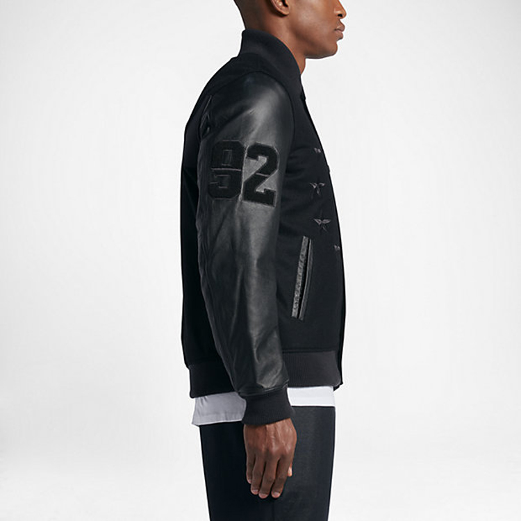 Nike Destroyer Star Pattern Windproof Bomber Jacket Black 802645-010 圖 6