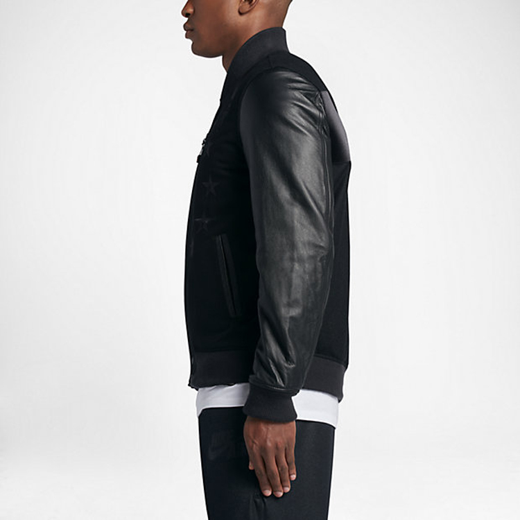 Nike Destroyer Star Pattern Windproof Bomber Jacket Black 802645-010 圖 7