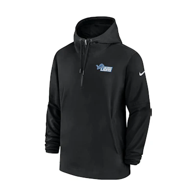 Nike Detroit Lions Sideline Logo Hoodie Jacket Black 00MI00A9S-EU6