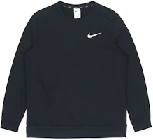 Nike DF LS Crew Retro Knit Pullover Sweatshirt for Men - Black Spring Edition CZ7396-010 Nike DF LS Crew Retro Knit Pullover Sweatshirt for Men - Black Spring Edition CZ7396-010