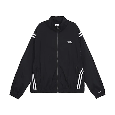 Nike DNA Crossover Retro Striped Track Jacket Black Mens Basketball Style FN2867-010