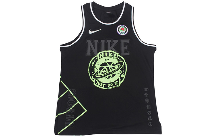 Nike DNA Summer Hoops Black Breathable Loose Basketball Tank CW4814-010