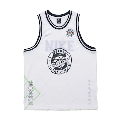 Nike DNA Summer Hoops Retro Basketball Jersey White CW4814-100