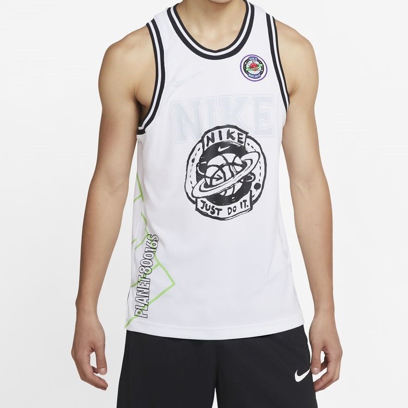 Nike DNA Summer Hoops Retro Basketball Jersey White CW4814-100 圖 4