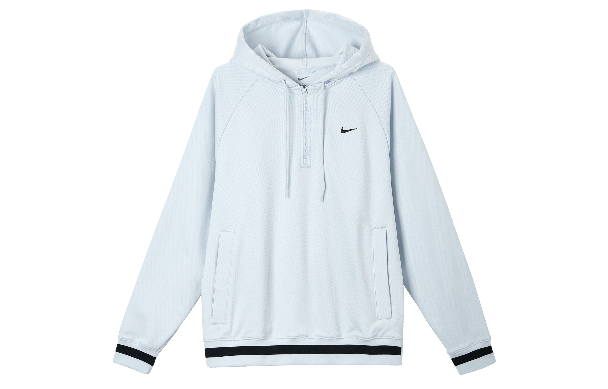 Nike DNA Therma-FIT Fleece Basketball Hoodie White/Black Pullover FZ0665-043