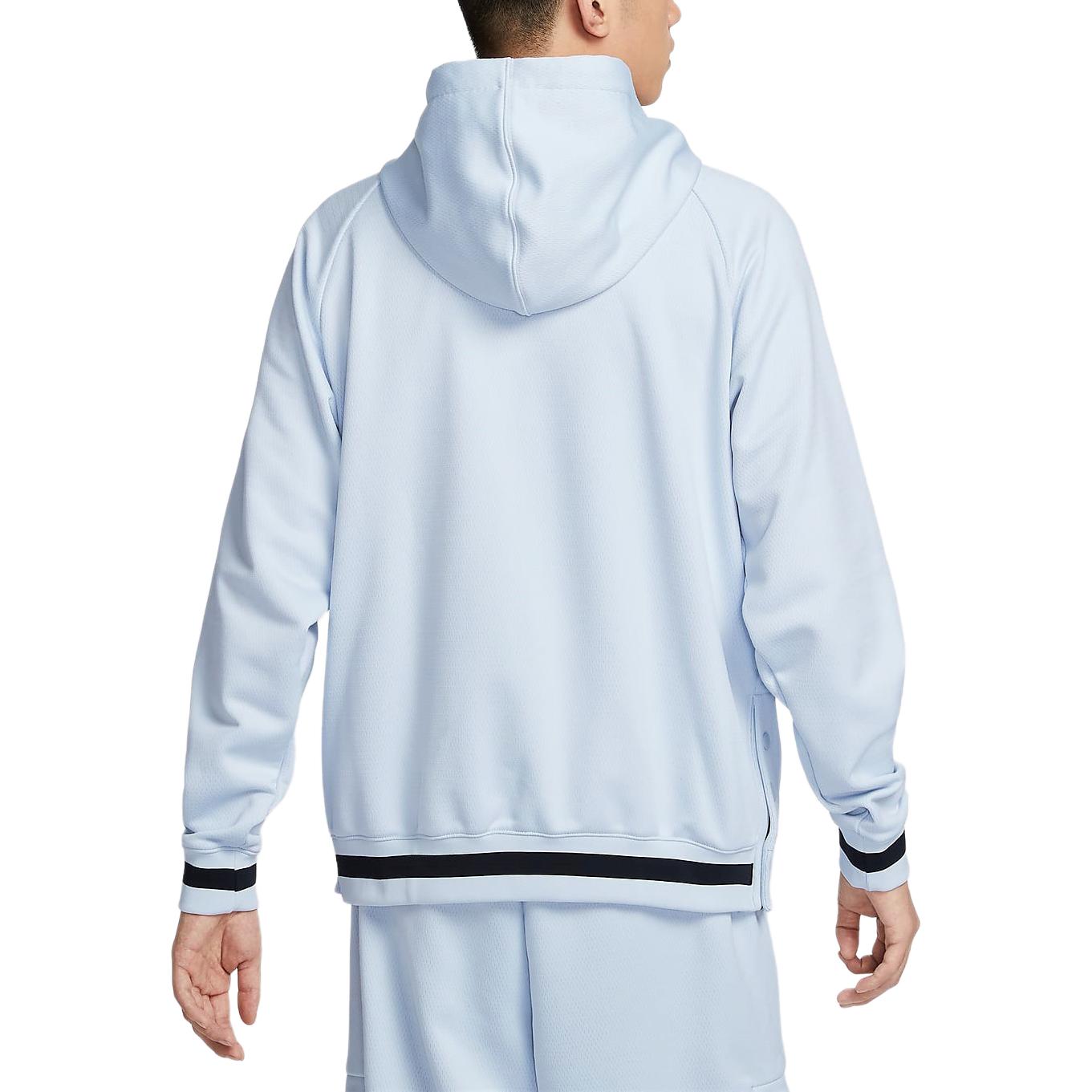 Nike DNA Therma-FIT Fleece Basketball Hoodie White/Black Pullover FZ0665-043 圖 3