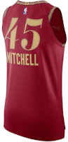 Lookbook Nike Donovan Mitchell 克里夫蘭騎士城市版球衣 紅棗色 男款 DX8755-698