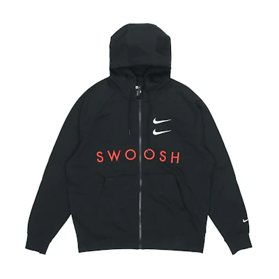 Nike Double Swoosh Black Sports Hoodie Jacket DB4968-010
