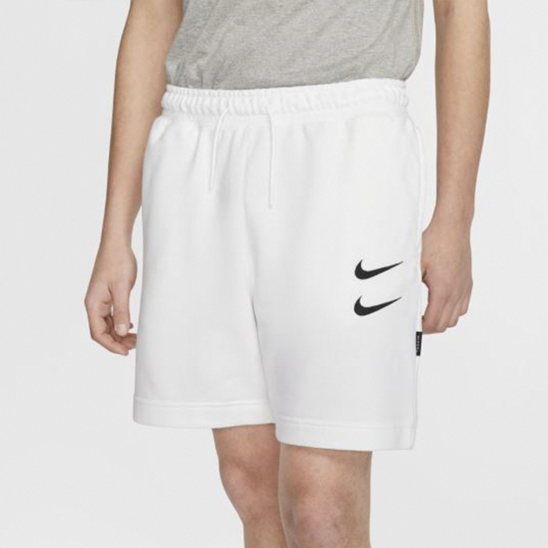 Lookbook Nike Double Swoosh Casual Shorts White CJ4883-100