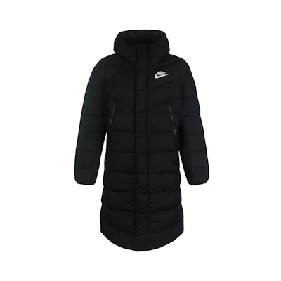 Nike Down Fill Long Parka Winter Jacket Black for Men CU0281-010