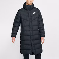 Shop 耐克男士黑色羽绒长款冬季大衣 CU0281-010