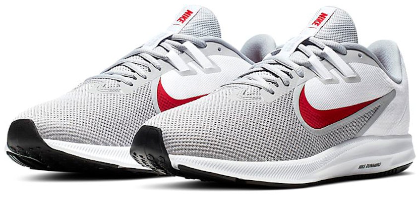 Nike Downshifter 9 拼接運動 低筒 跑步鞋 男款 灰白紅 Lookbook Nike Downshifter 9 拼接運動 低筒 跑步鞋 男款 灰白紅
