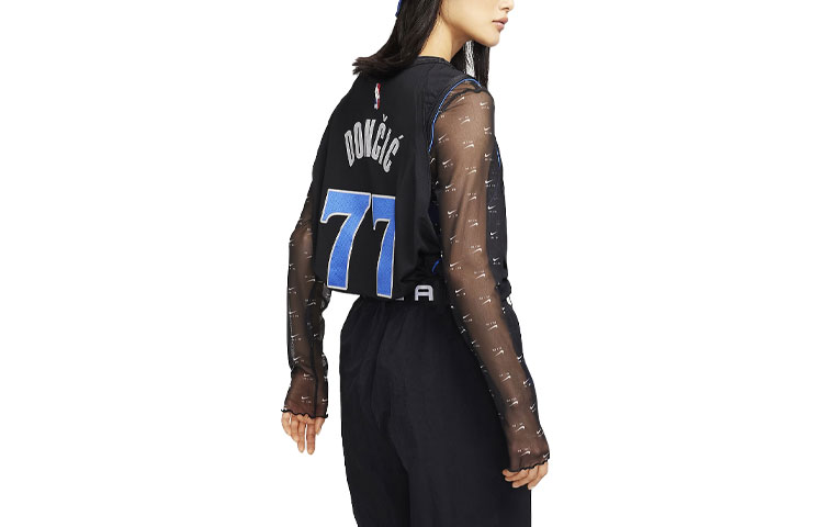 Lookbook Nike Dri-Fit 2023/24 Dallas Mavericks #77 Basketball Jersey - Unisex Black. DX8756-010
