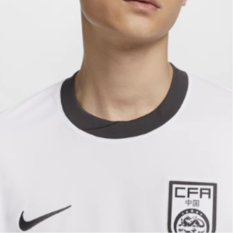 Cheap 耐克Dri-Fit中国客场球衣2024/25球迷版白色/浅灰色 FJ4279-100