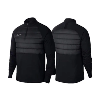 Nike Dri-Fit Half-Zip Padded Training Jacket Black Football Sportswear BQ7474-010