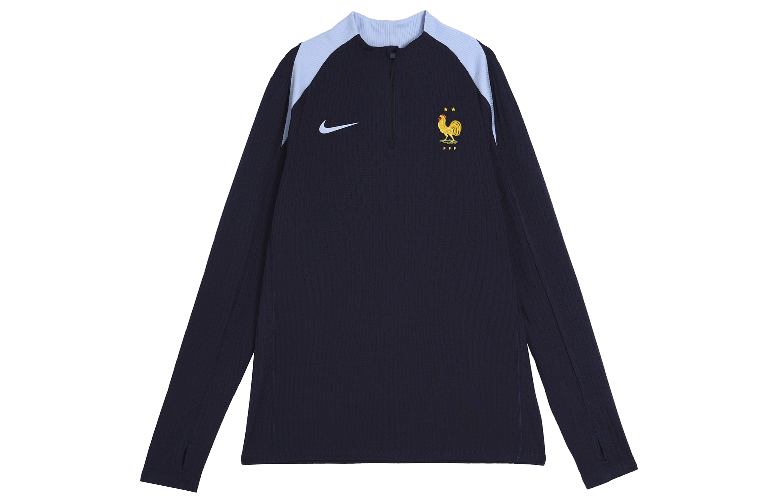 Nike Dri-FIT ADV  Logo Print Half-Zip Long-Sleeve Football Shirt Obsidian Blue FJ1927-498