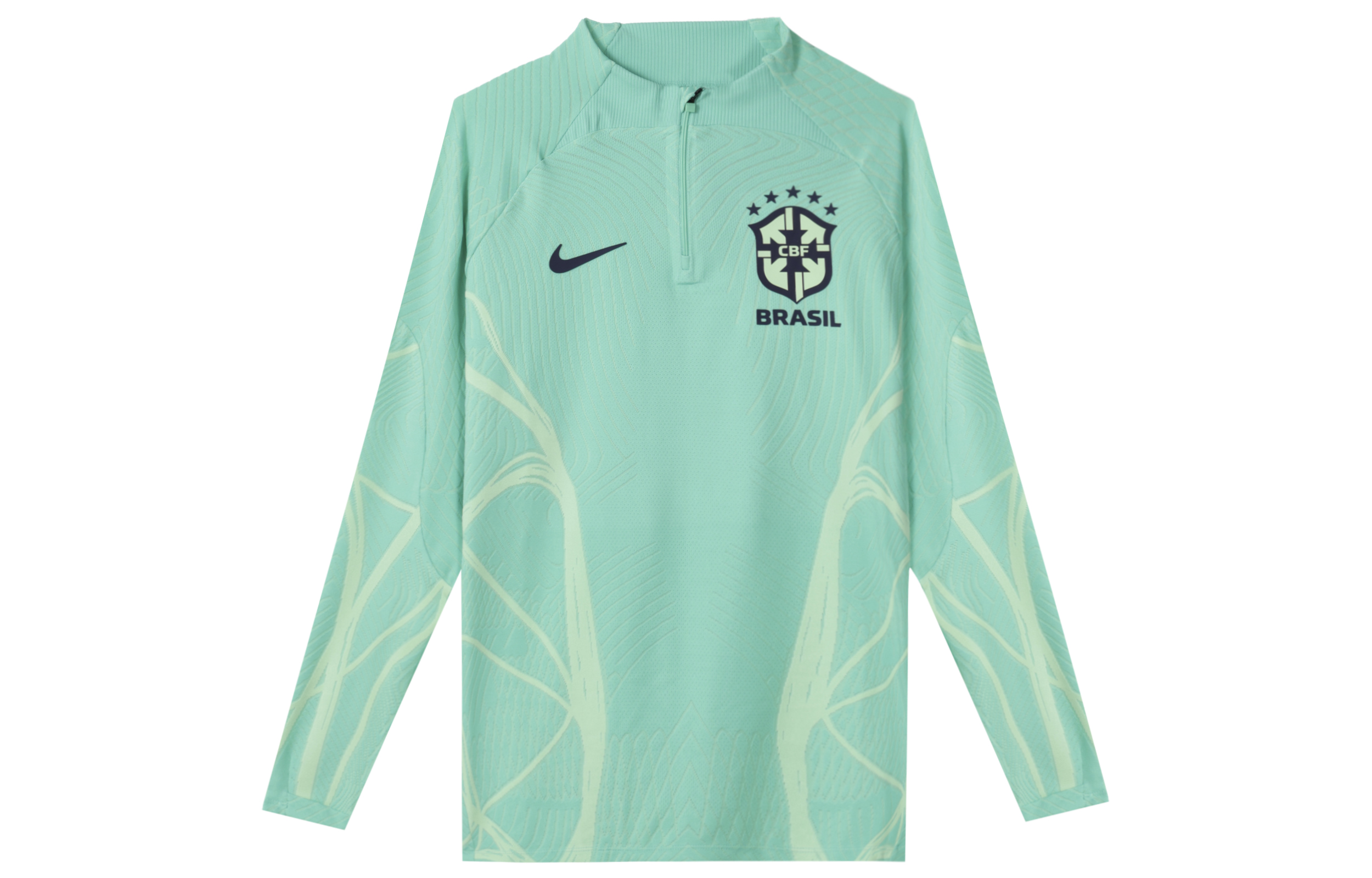 Nike Dri-FIT ADV Brazil Graphic Half-Zip Long Sleeve Tee  Light Mint DH6421-369