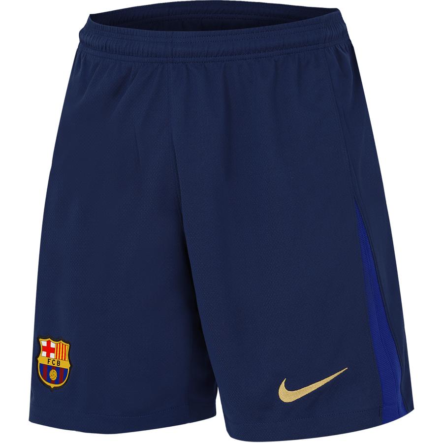 Nike Dri-FIT Barcelona 2024/25 Home Logo Embroidered Navy Soccer Shorts Men FZ4691-410