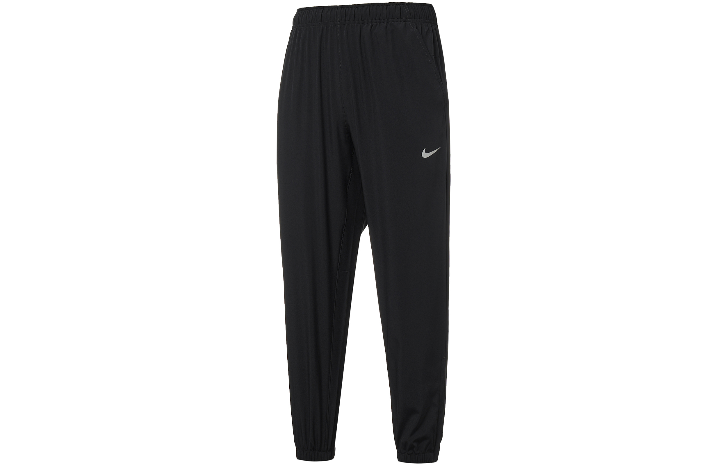 Nike Dri-Fit Black Logo Print Breathable Knit Joggers for Men FB7498-010