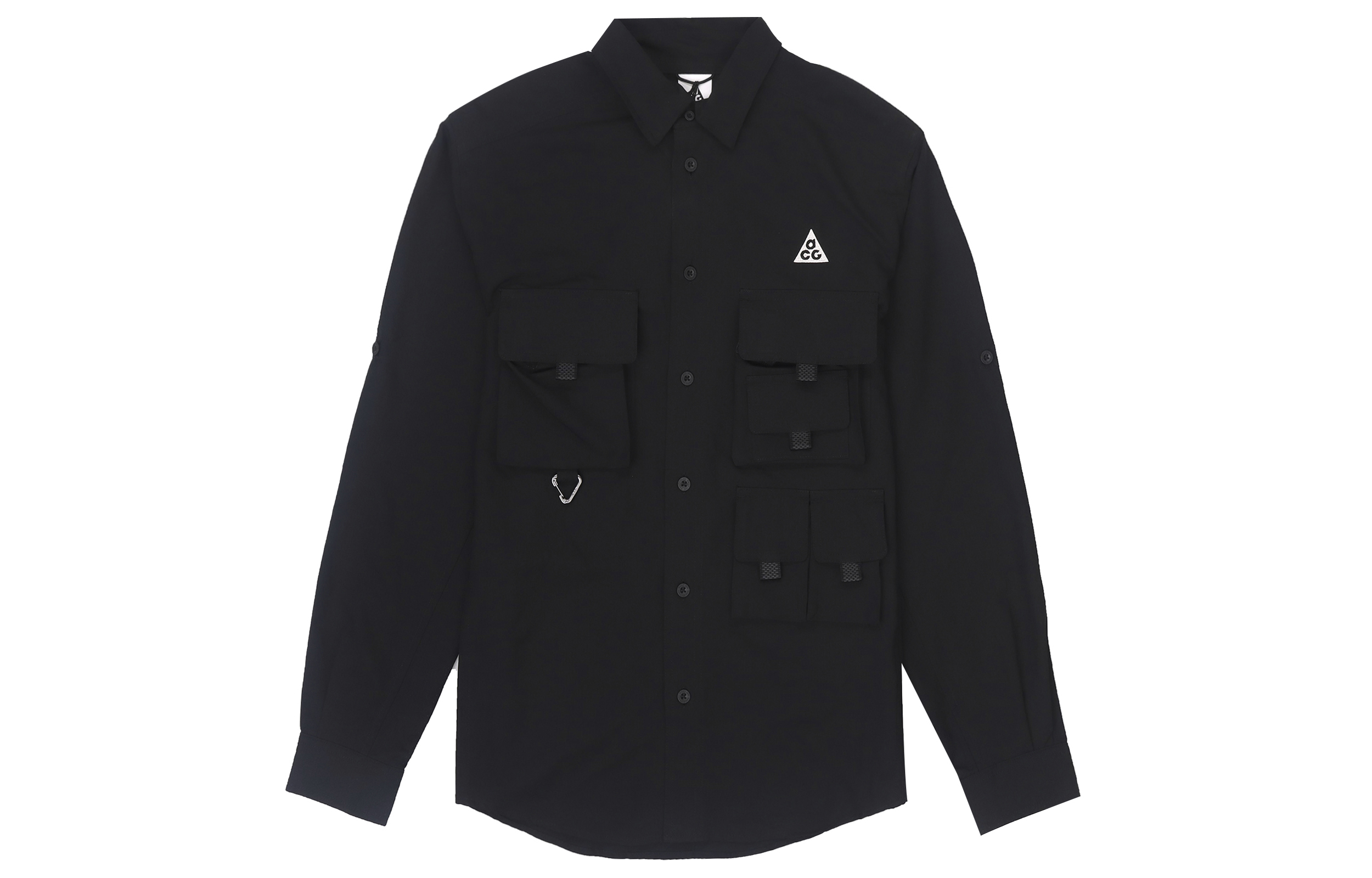 Nike Dri-Fit Black Outdoor Utility Jacket with Logo and Multiple Pockets DN3937-010