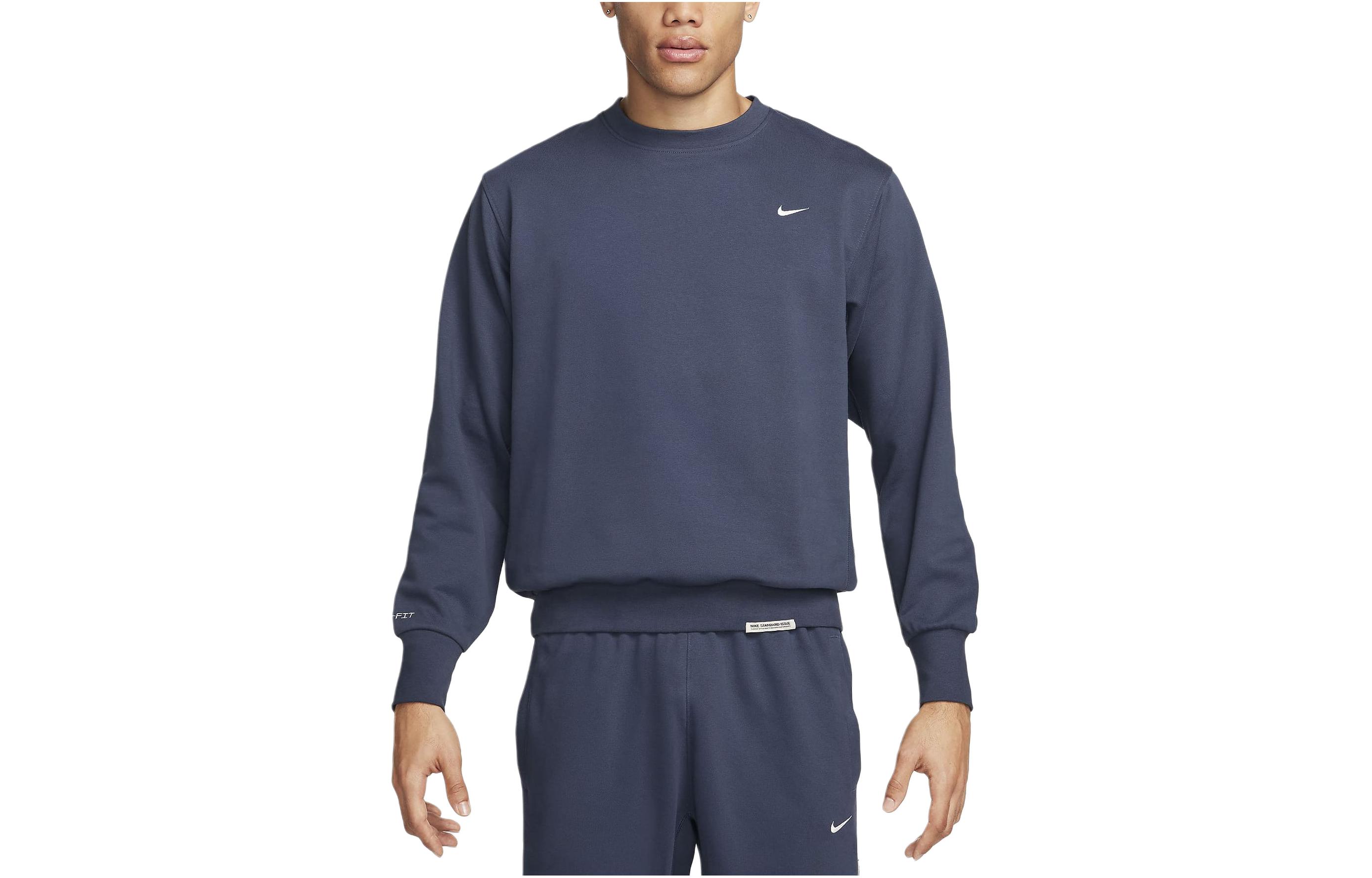Nike Dri-FIT Crew Basketball Top Thunder Blue Long-Sleeve Sweatshirt DQ5820-437