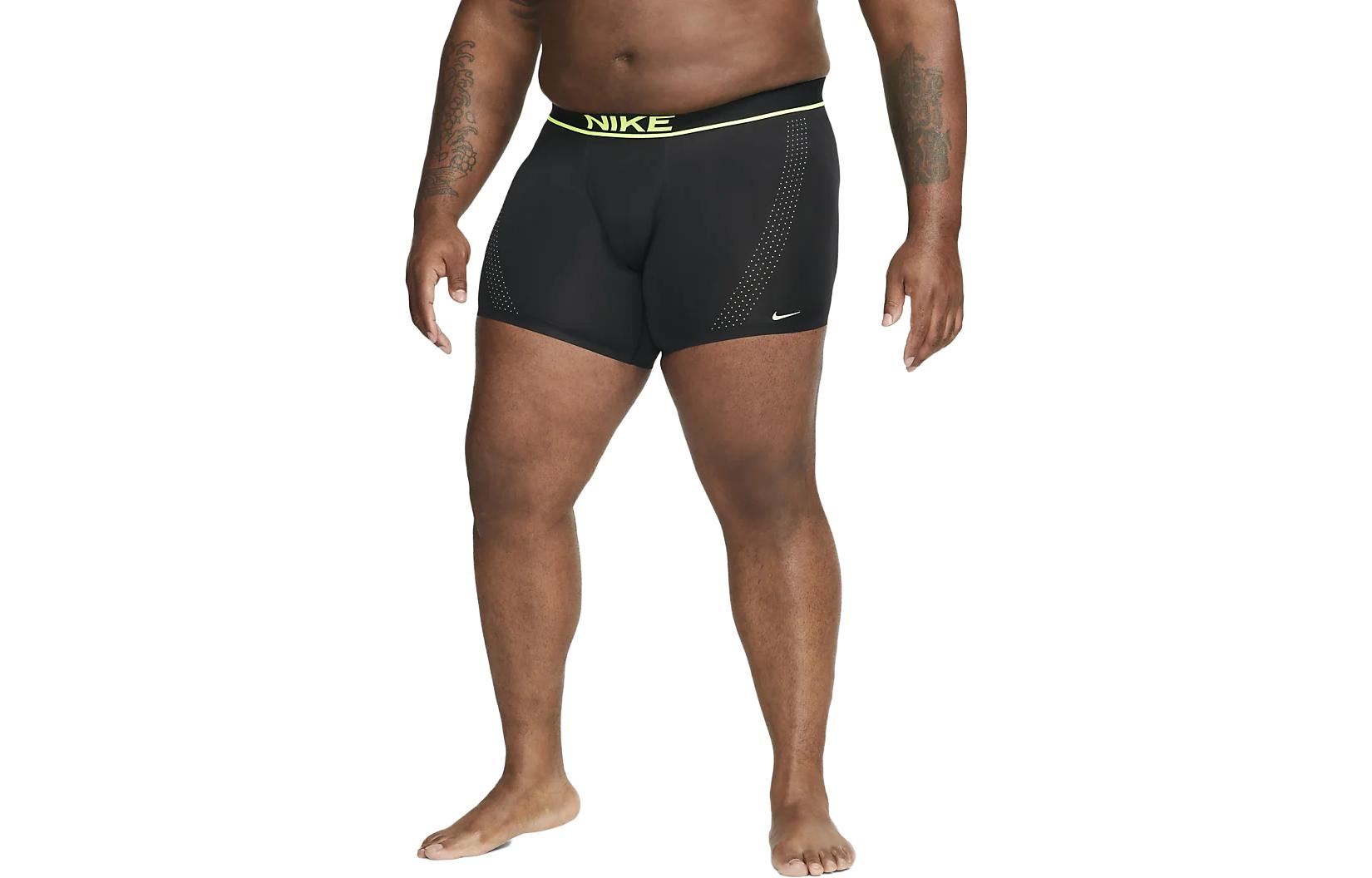 Nike Dri-FIT Elite Solid Black Boxer Shorts with Logo Waistband - 1 Pack DV3944-010