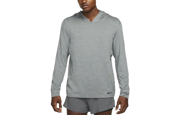 Nike Dri-FIT Embroidered Logo Pullover Sweatshirt Men’s Grey DQ4886-068