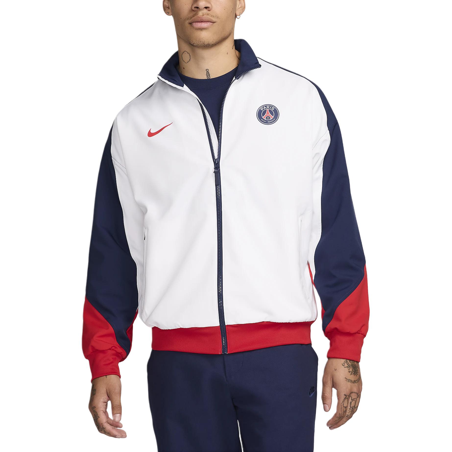 Nike Dri-FIT Full-Zip Retro Stand Collar Jacket White . FN9799-100