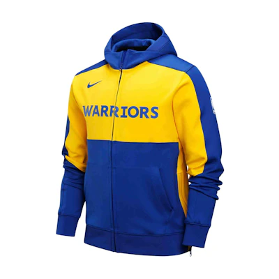Nike DRI-FIT Golden State Warriors Dry Fit Hoodie Jacket Blue/Amarillo Yellow FV1524-495