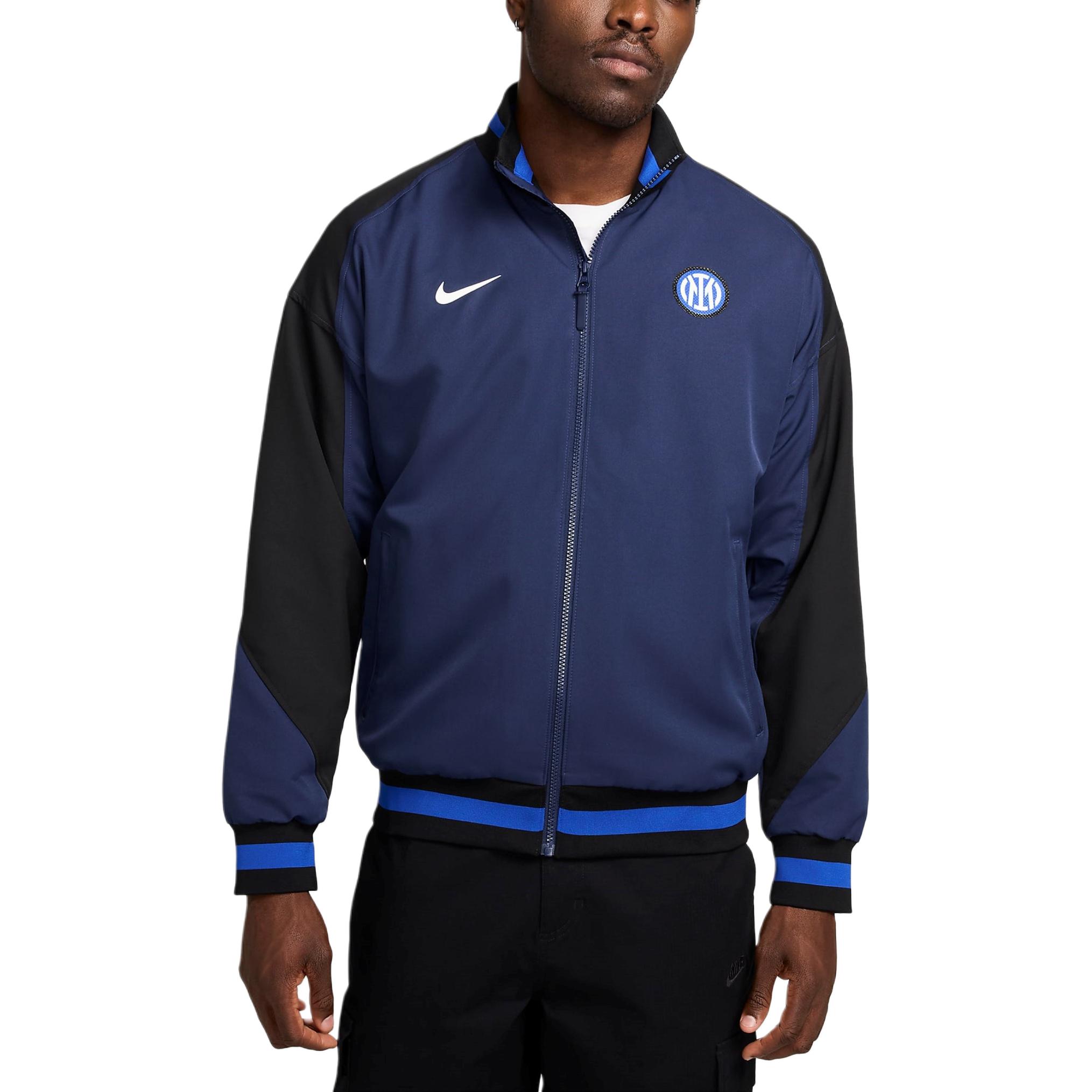 Nike Dri-Fit Inter Milan Football Anthem Navy Blue Retro Jacket FN9797-410