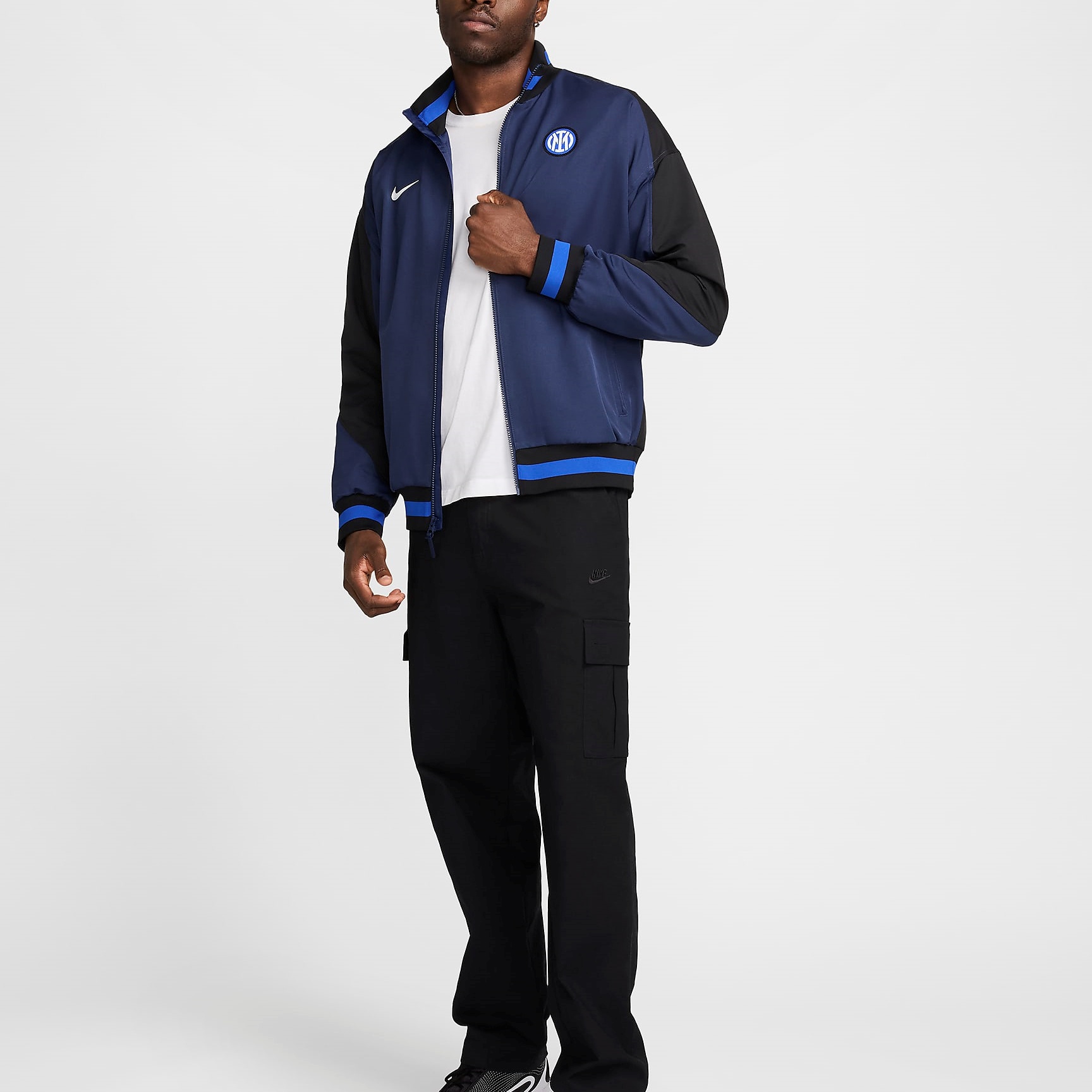 Nike Dri-Fit Inter Milan Football Anthem Navy Blue Retro Jacket FN9797-410 圖 4