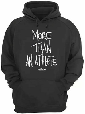 Nike Dri-Fit LeBron James More Than An Athlete Hoodie Black Buy Nike Dri-Fit LeBron James More Than An Athlete Hoodie Black