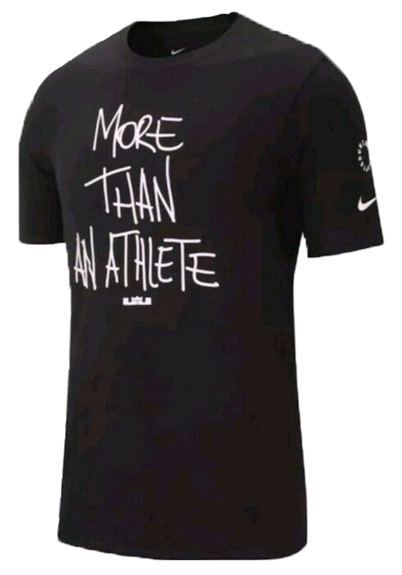 Buy Nike Dri Fit LeBron James More Than an Athlete Tee Black Novelship