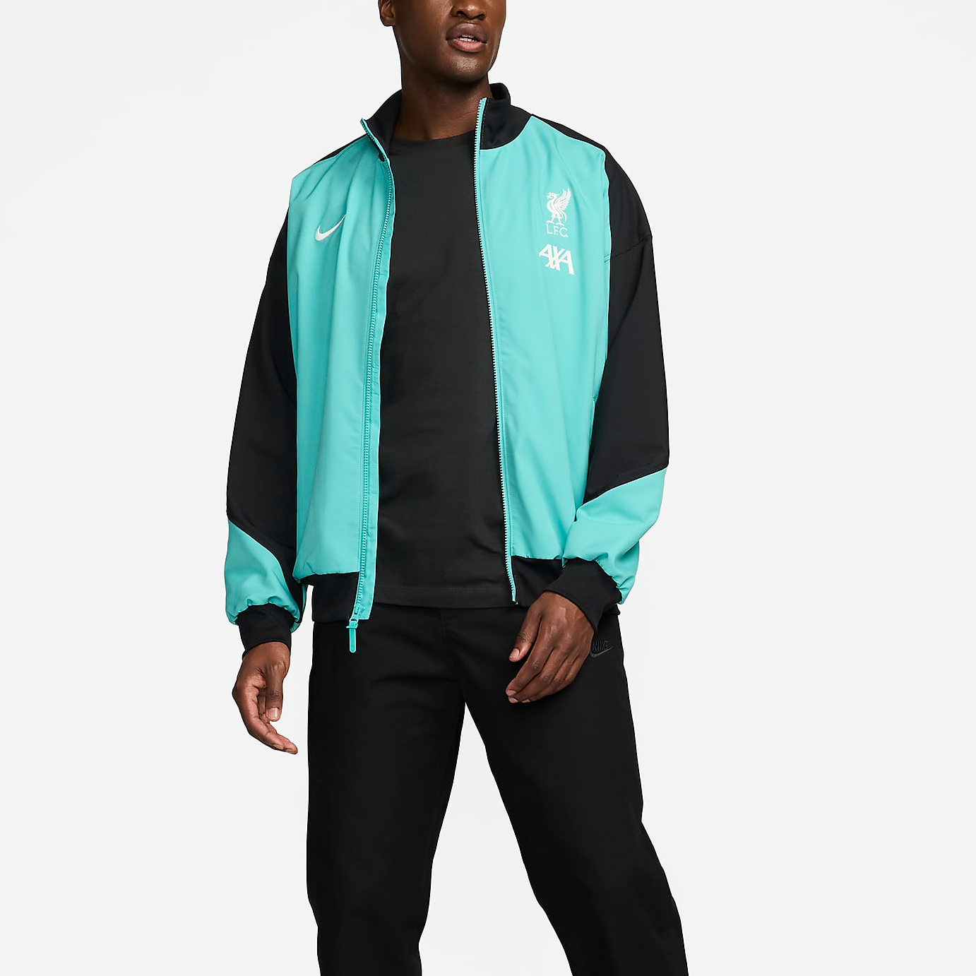 Nike Dri-Fit Liverpool FC Strike Retro Soccer Jacket Blue/Green/Black HF3337-393 圖 4