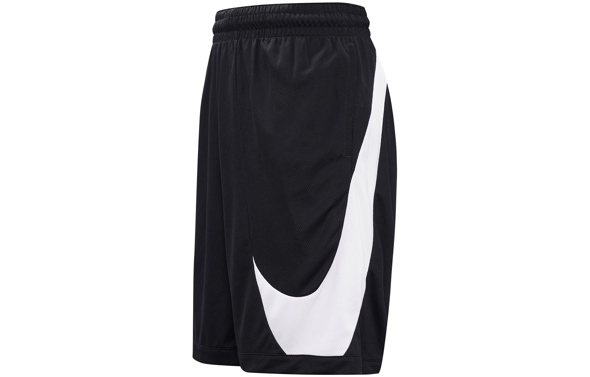 Nike Dri-Fit Loose Fit Black Basketball Pants with Large Logo Print DH6764-013