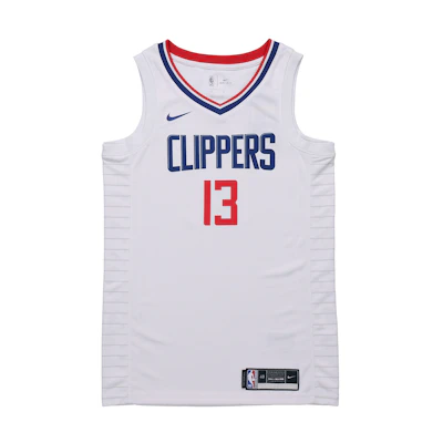 Nike Dri-Fit NBA 2020 LA Clippers Paul George #13 Basketball Jersey - White CW3594-101