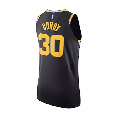 Nike Dri-Fit NBA Golden State Warriors 21-22 City Edition Curry Jersey Black. DB3671-010