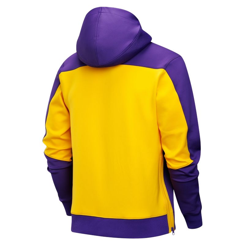 Lookbook Nike DRI-FIT NBA Los Angeles Lakers Hoodie Jacket Purple/Amarillo Yellow . FQ3223-504