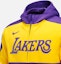 Purchase Nike DRI-FIT NBA Los Angeles Lakers Hoodie Jacket Purple/Amarillo Yellow . FQ3223-504