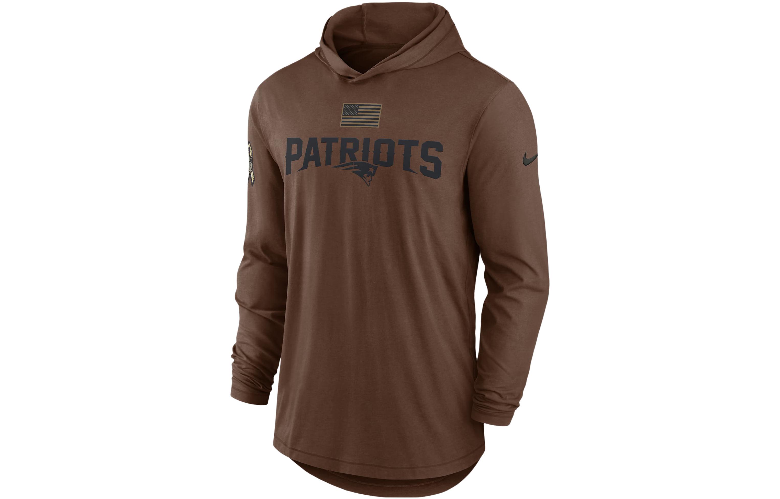 Nike Dri-FIT NFL Brown Long-Sleeve Hooded Sweatshirt 010J01CBA2L-U8F